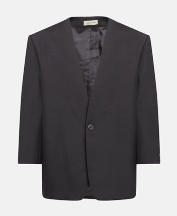 Fear Of God — Veste de costume Eternal wool mohair lapelless jacket