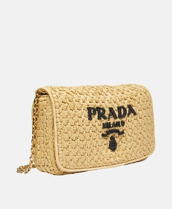 Prada — sac en raphia
