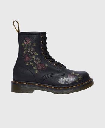 Dr. Martens — Bottines à lacets 1460 Decayed Roses