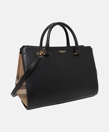 Burberry — Sac à main en cuir Banwell