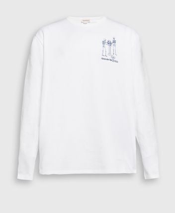 Alexander Mcqueen — T-shirt manches longues en tulle