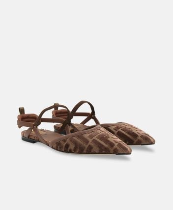 Fendi — Ballerines à bride arrière Kitten